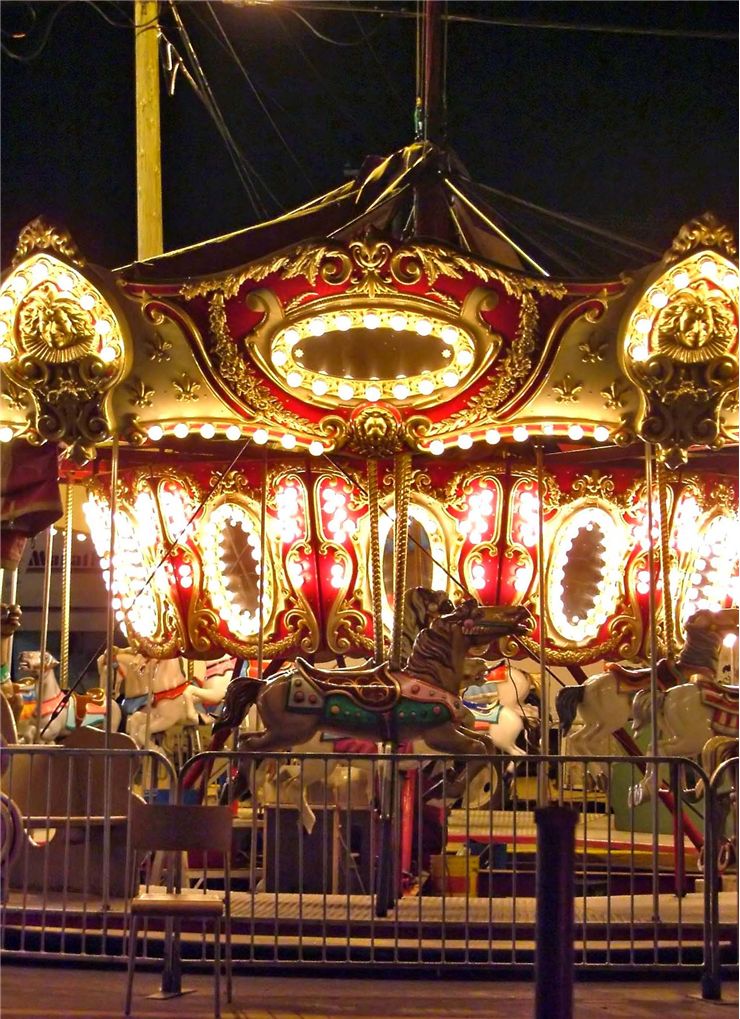 Picture Of Carousel At Night