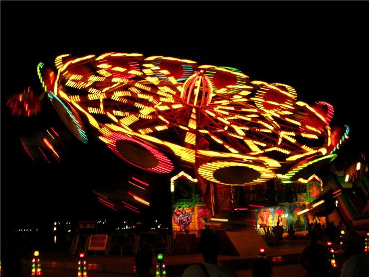 Picture Of Lights Of Carousel