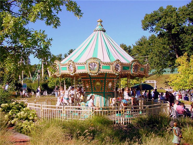 Picture Of Old Carousel In Connecticut